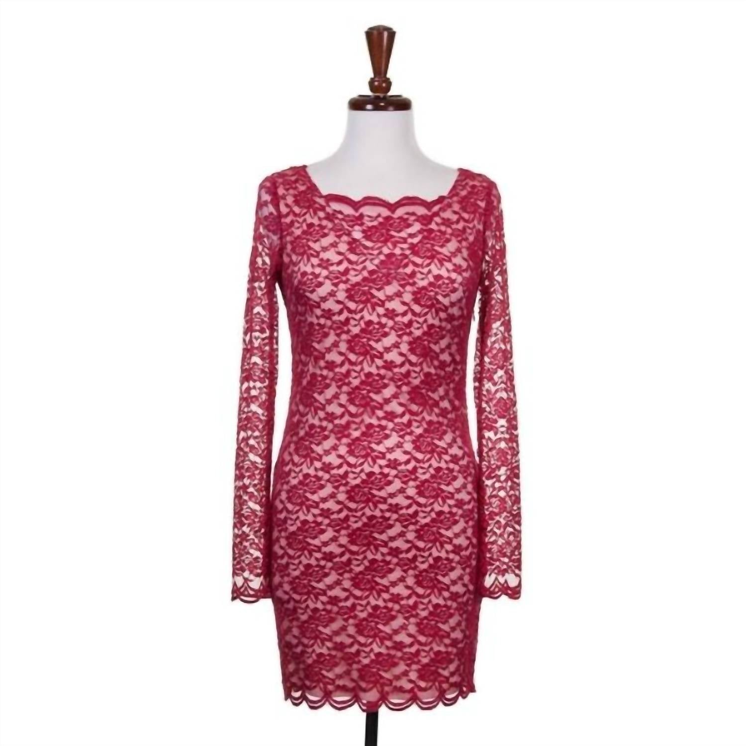 Double Zero - Women's Sheer Lace Dress
