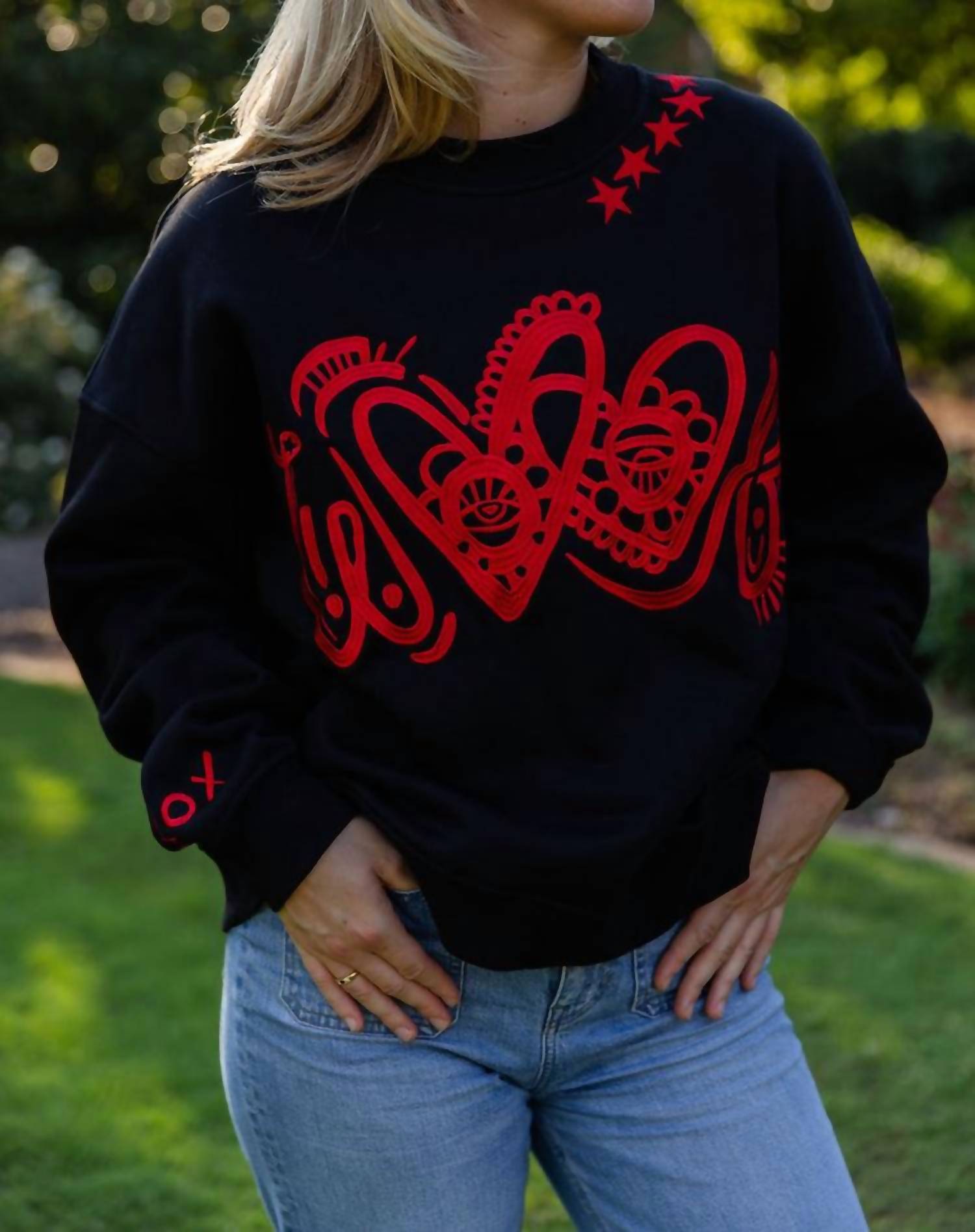 Chan Art - Woof Crewneck Top
