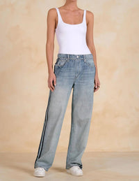 Elan - Jojo Denim Track Sweatpants