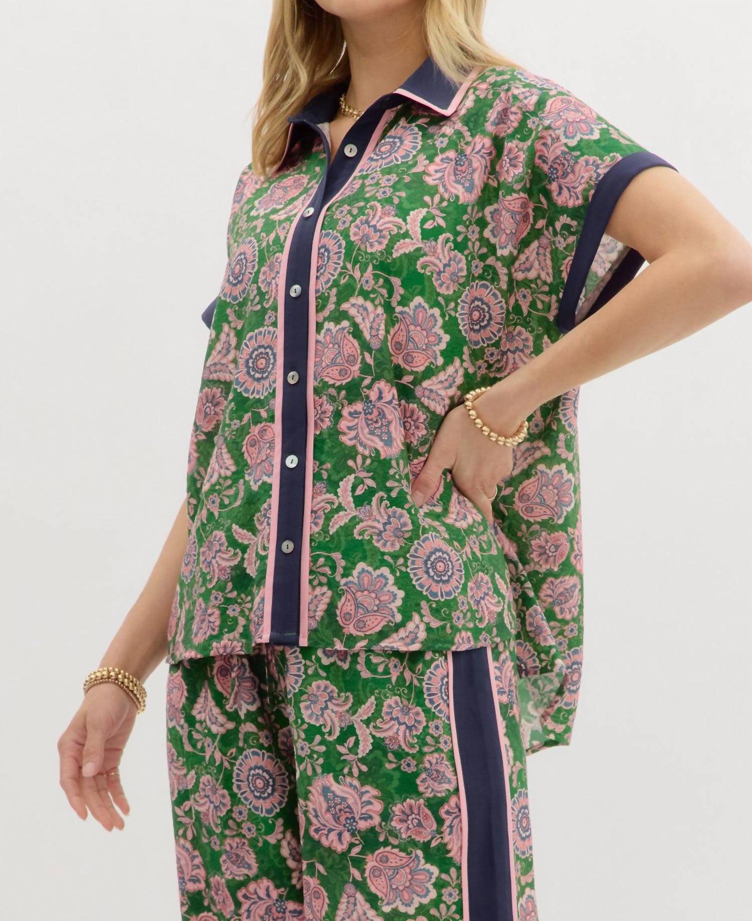 Entro - Sign Of The Times Patterned Shirt