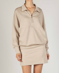 P.CILL Ava Mini Skort in taupe - women's shorts
