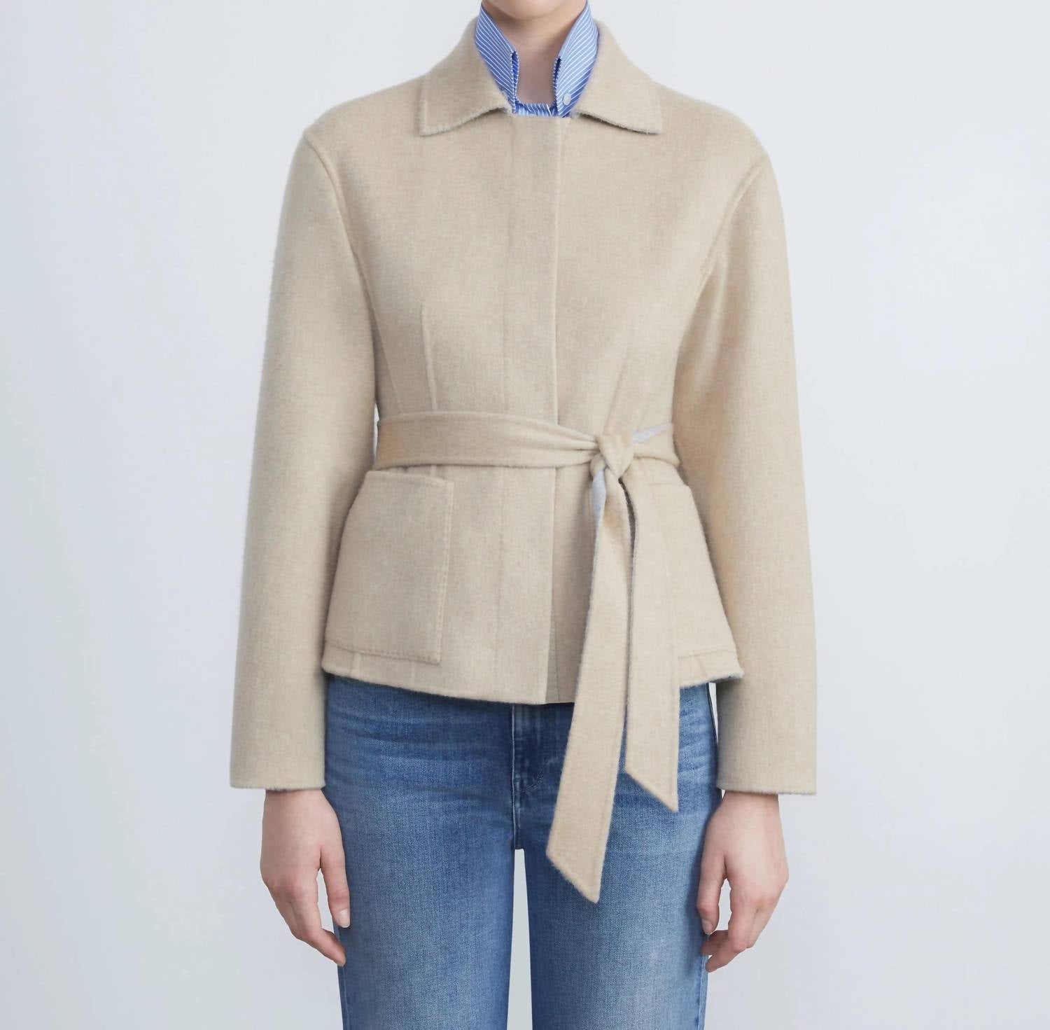Lafayette 148 - Wool Cashmere Double Face Reversible Jacket