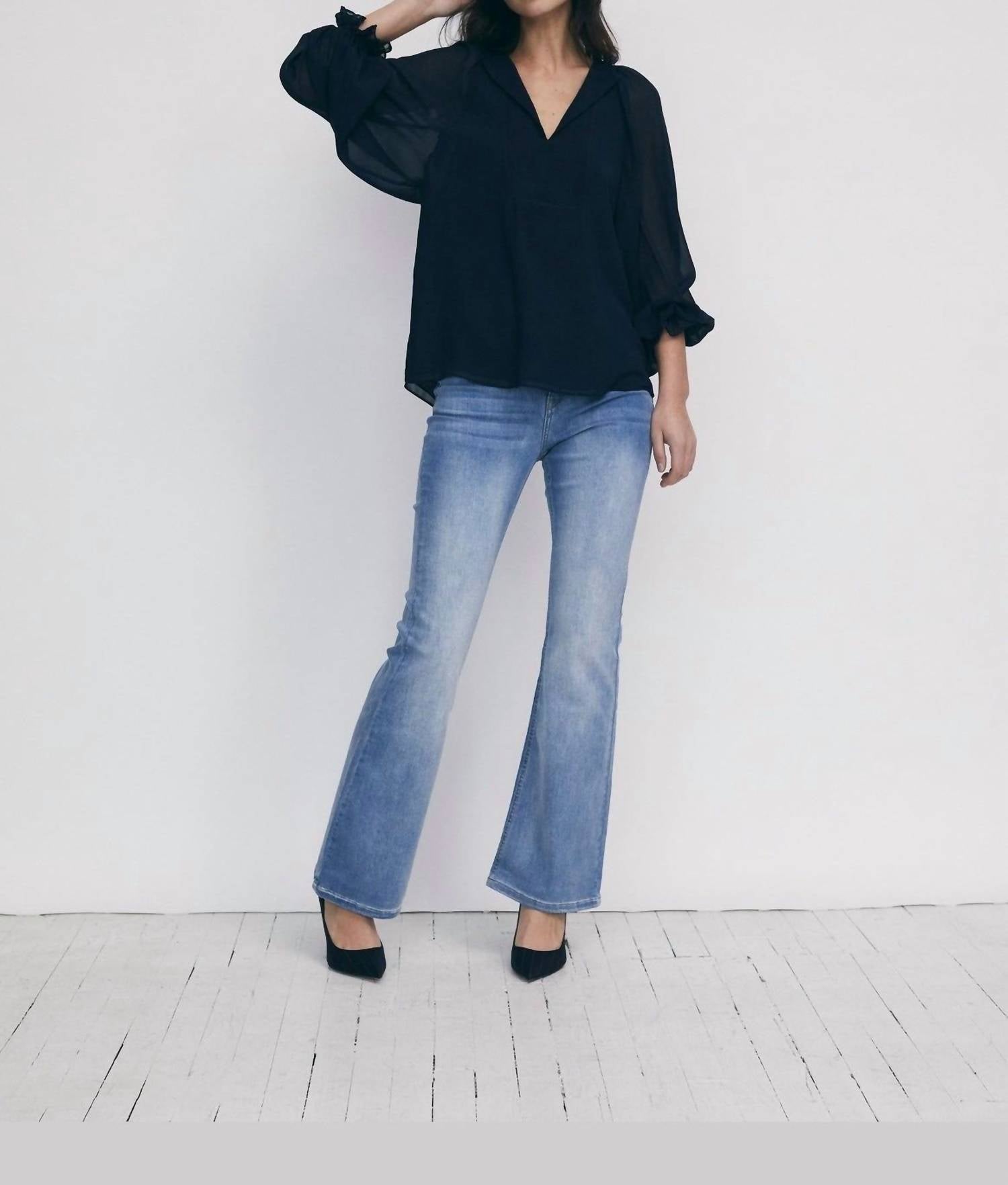 Iris Setlakwe - Chiffon Long Sleeve Blouse