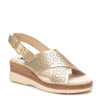 Xti Women's Pu Wedge Sandals in gold - women's shoe