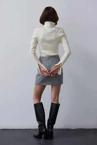 Crescent - Lyla Wool Tweed Skirt