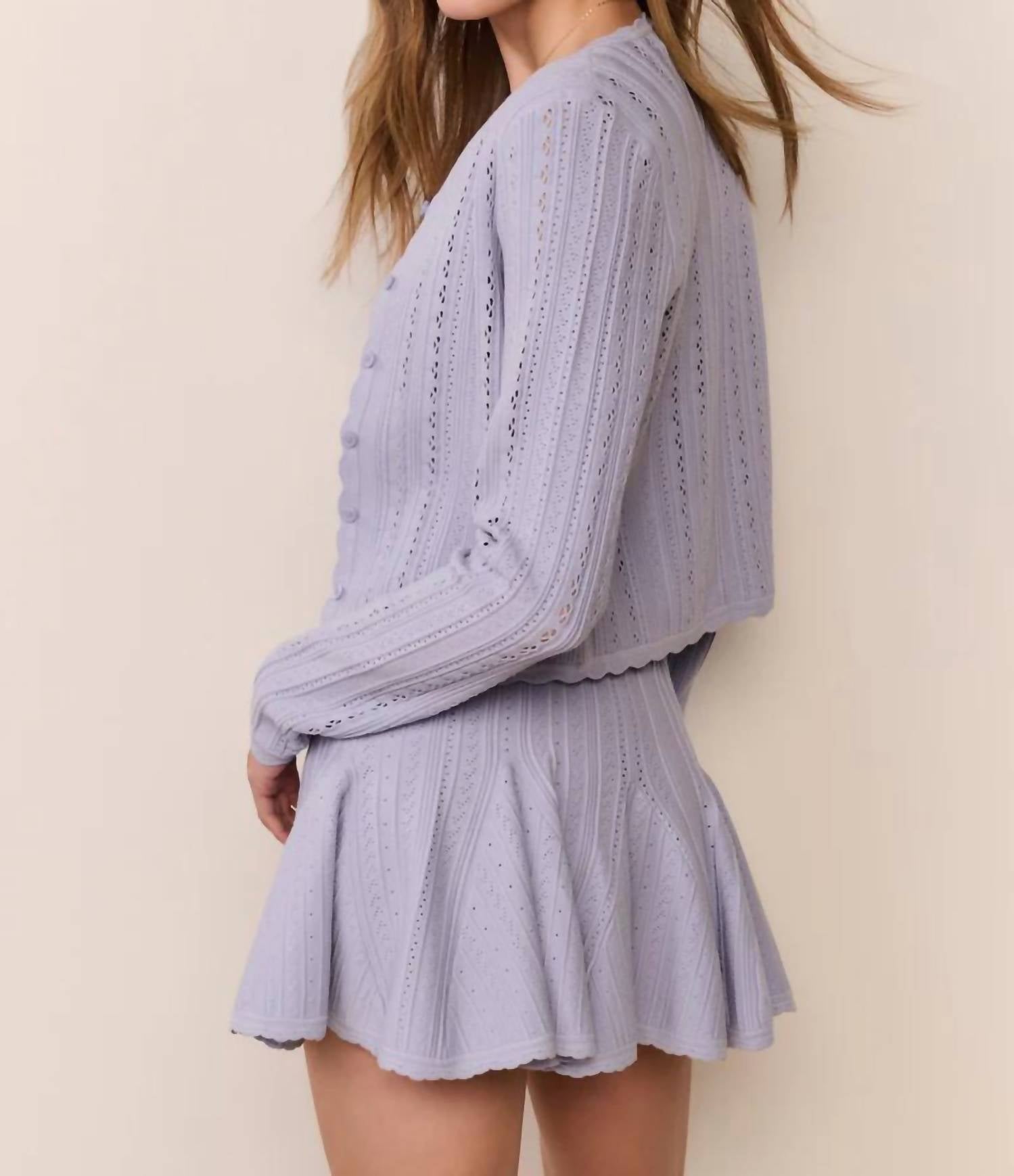 Loveshackfancy - Peridot Stretch Pointelle Cardigan