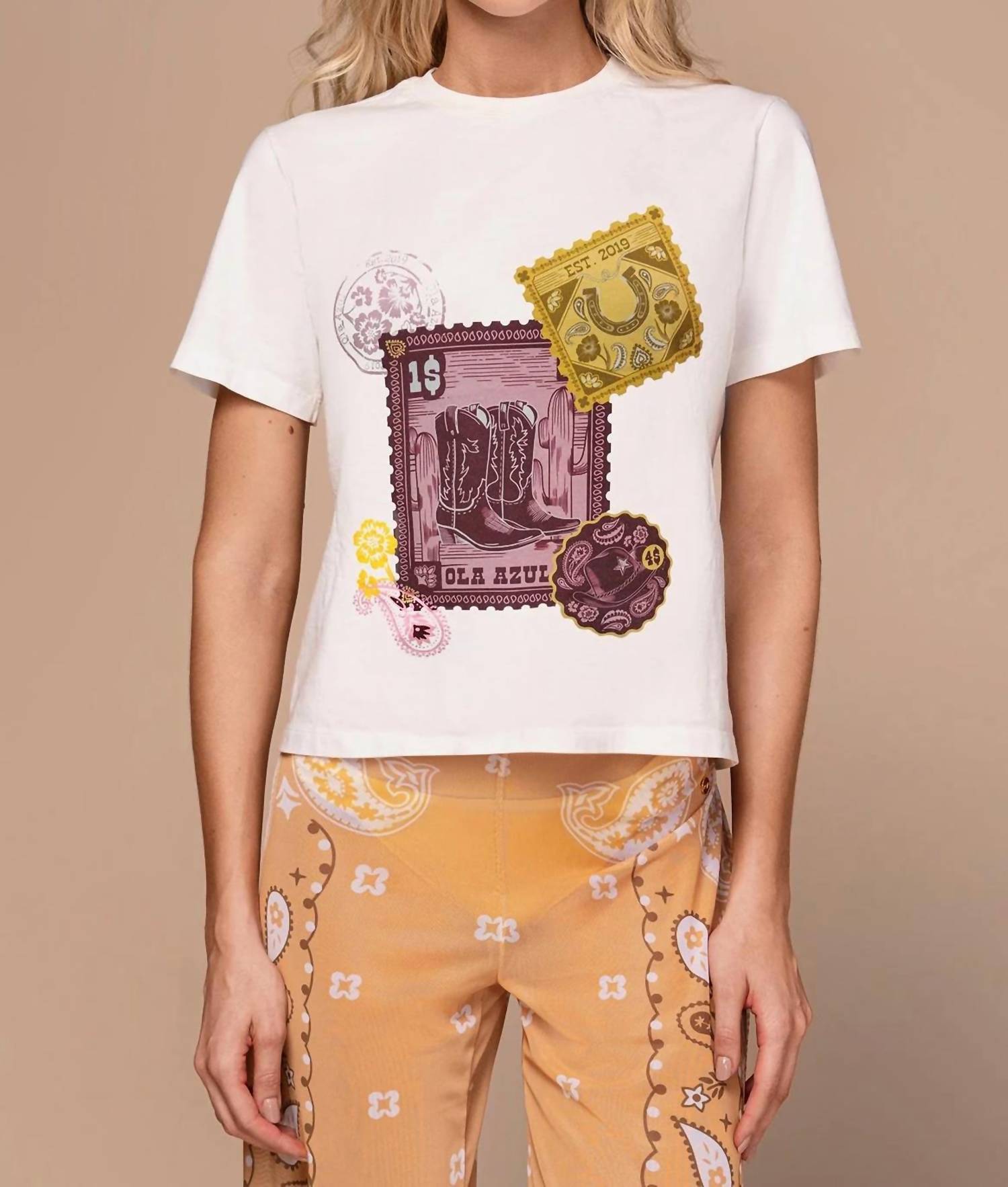 Ola Azul - Maya Oasis Short Sleeve T-shirt