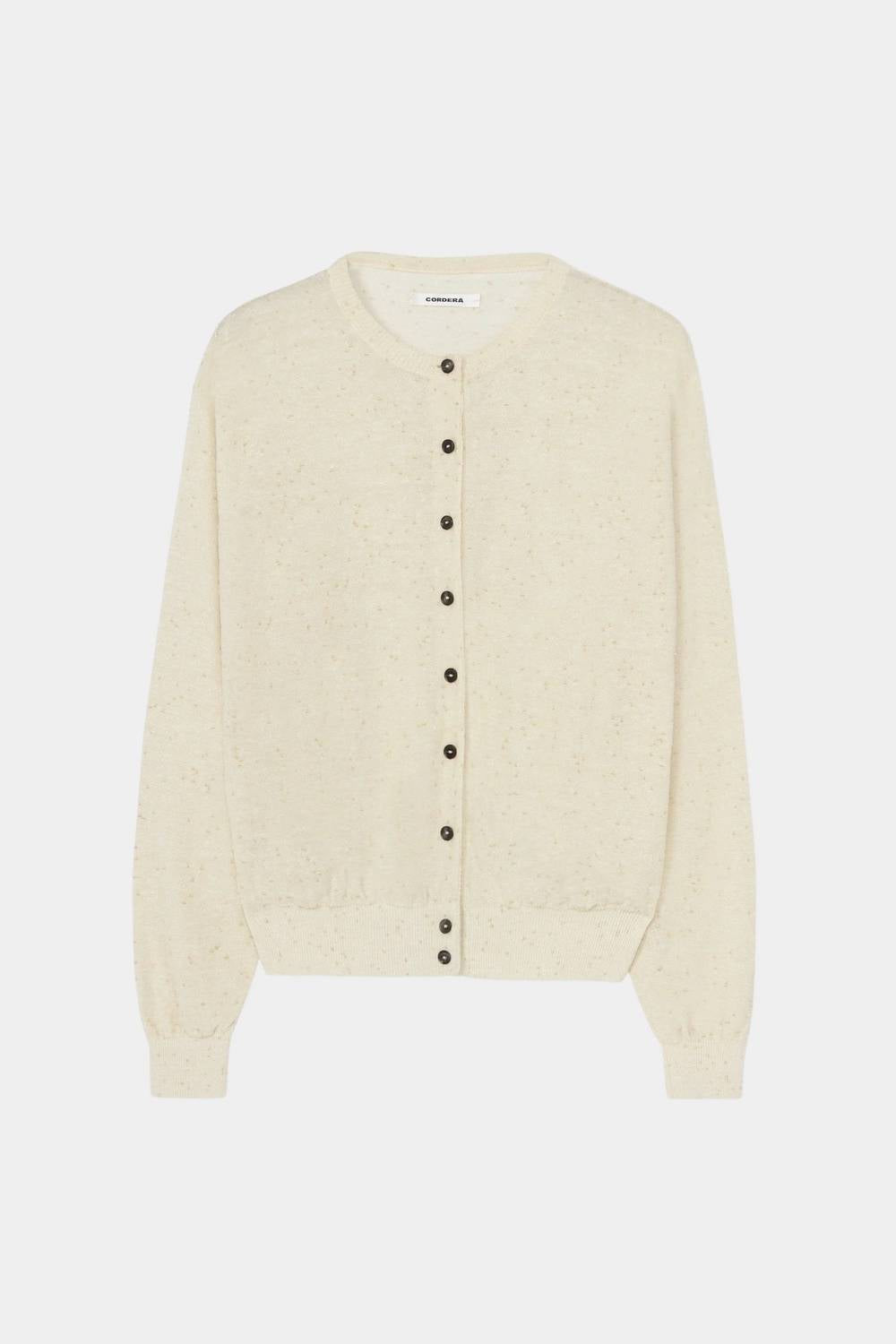 Cordera - Linen And Cotton Flecked Cardigan