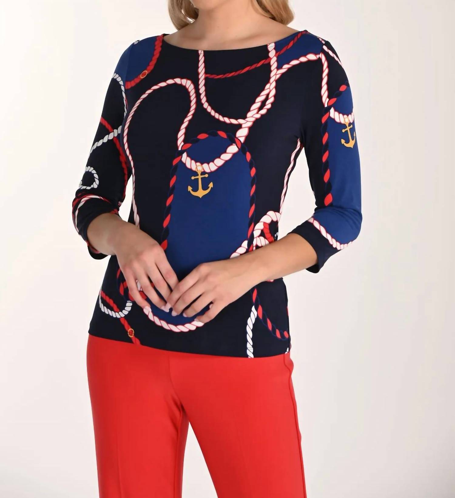 Frank Lyman - Casual Boat Neck Top
