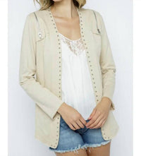 Vocal Apparel - Stud Jacket With Shoulder & Side Zippers