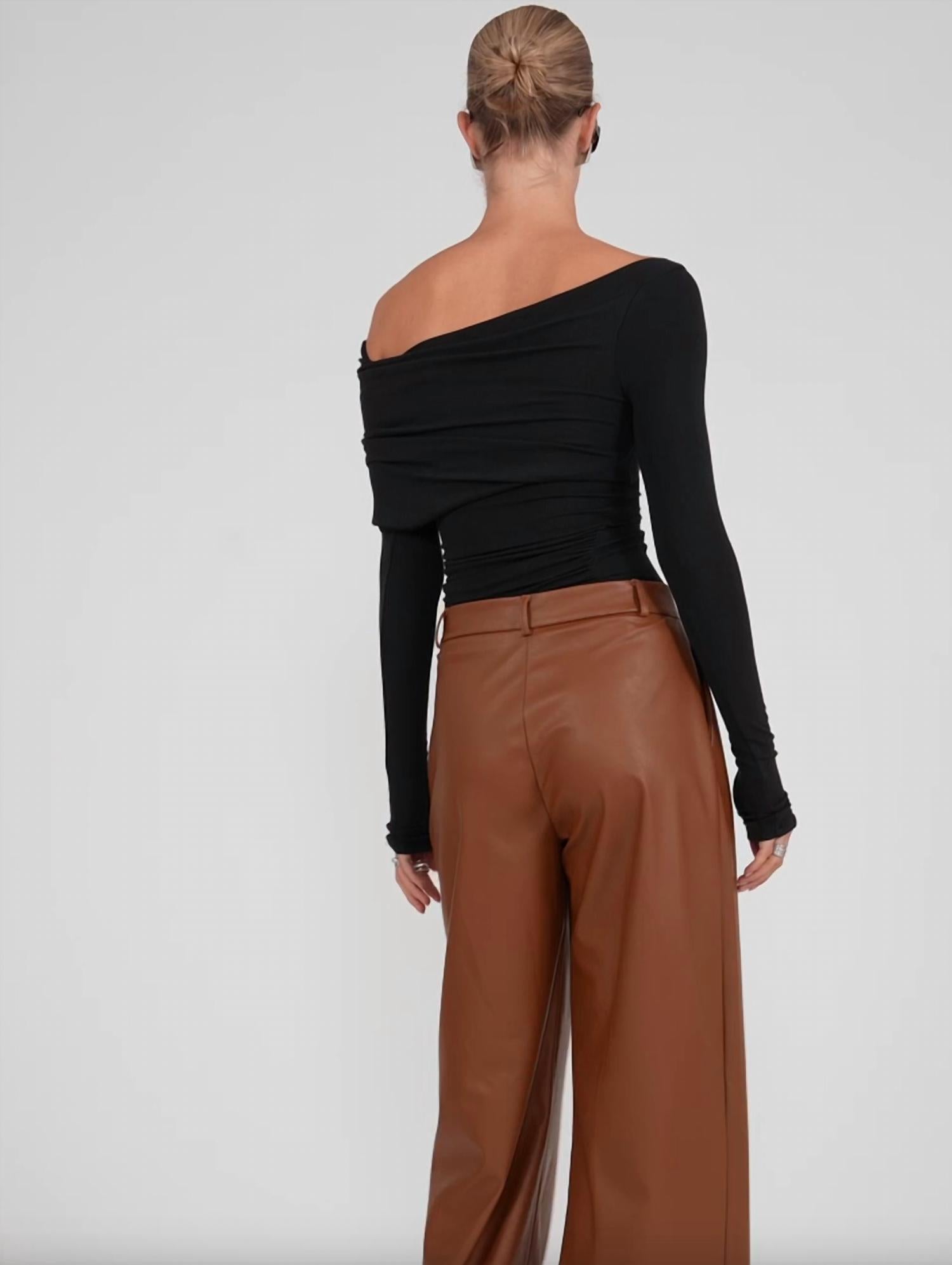 Nonchalant Label - Salome Pleated Wide Leg Pant