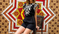 Thml - Flutter Embroidered Sleeve Top