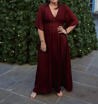 Mittoshop - Smocking Detail Maxi Dress
