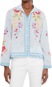 Johnny Was - Angela Open Neck Shirt