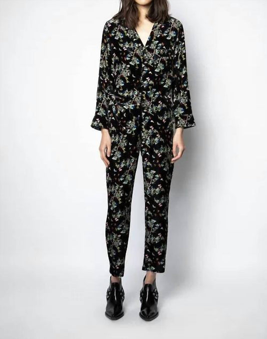 Zadig & Voltaire - Floral Print Velvet Pants