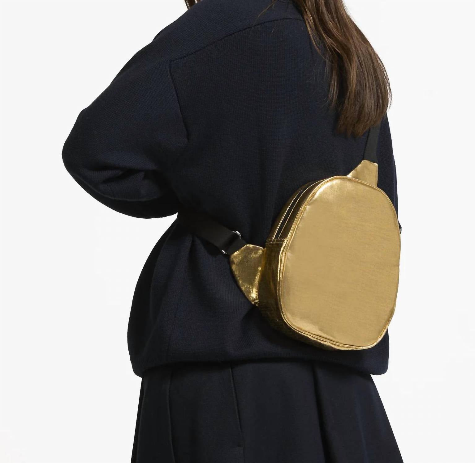 Jack Gomme Women's Kangaroo Asymmetrical Bag in gold - women's bag - view 4
