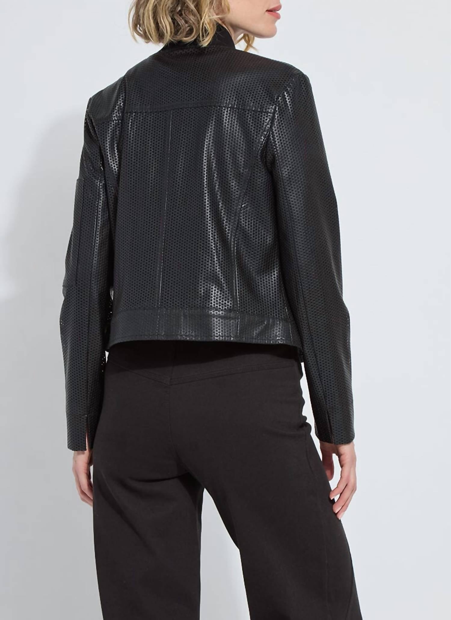 Lysse - Millicent Perforated Vegan Leather Jacket