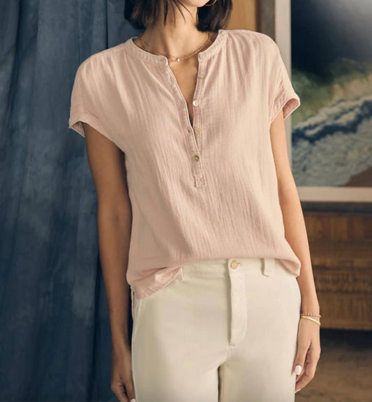 Faherty - Dream Cotton Gauze Desmond Top