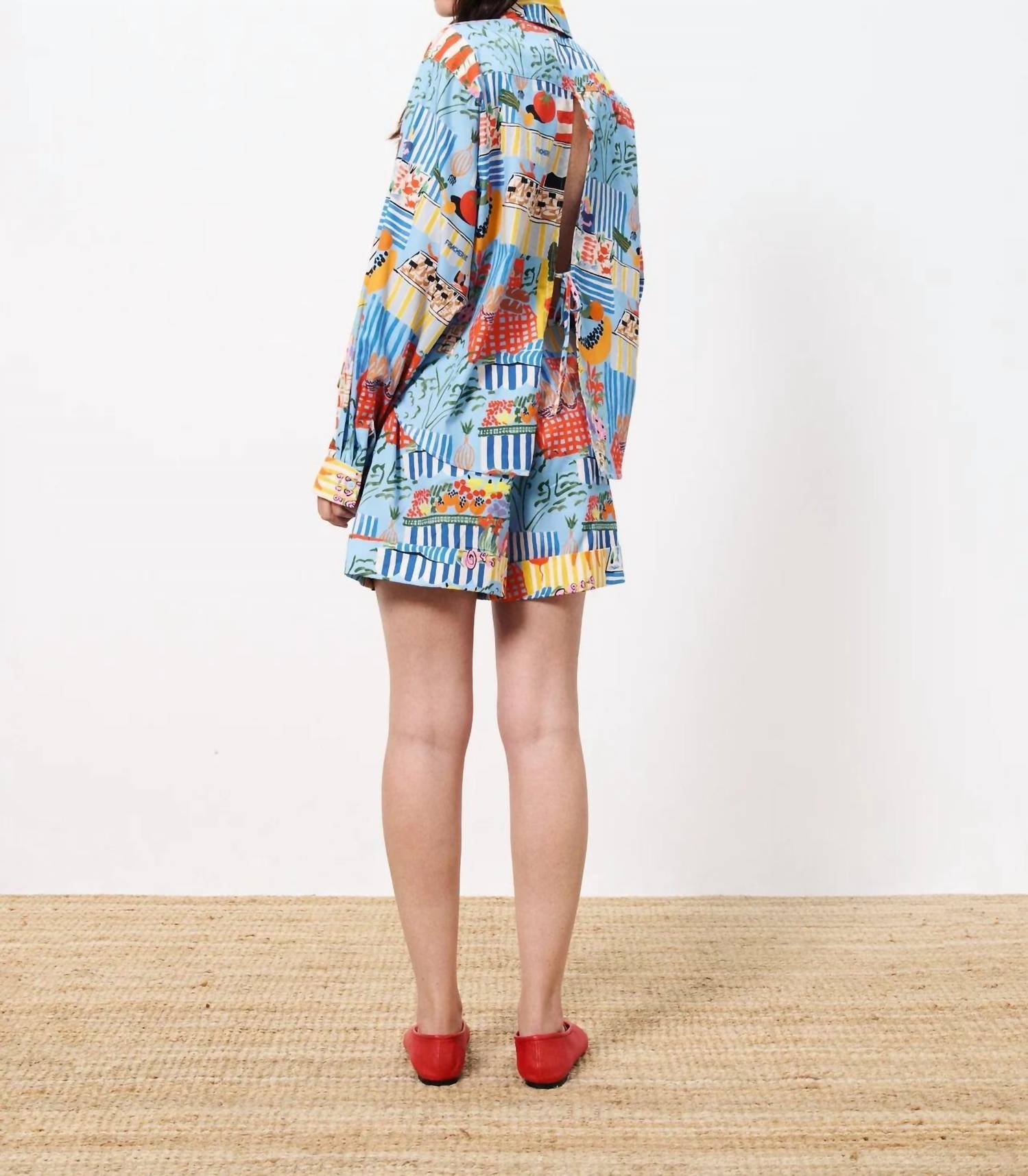 Frnch - Cloane Marche Bleu Long Sleeve Shirt