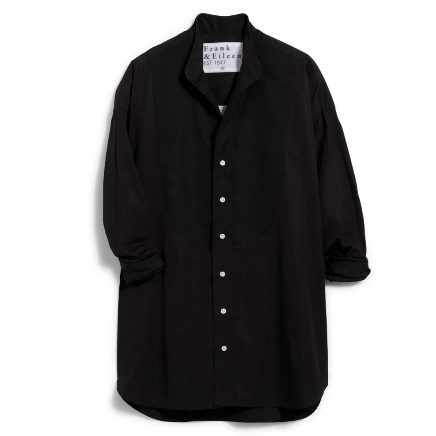 Frank & Eileen Women's Victoria Dress Shirt in black - women's shirt - alternate view