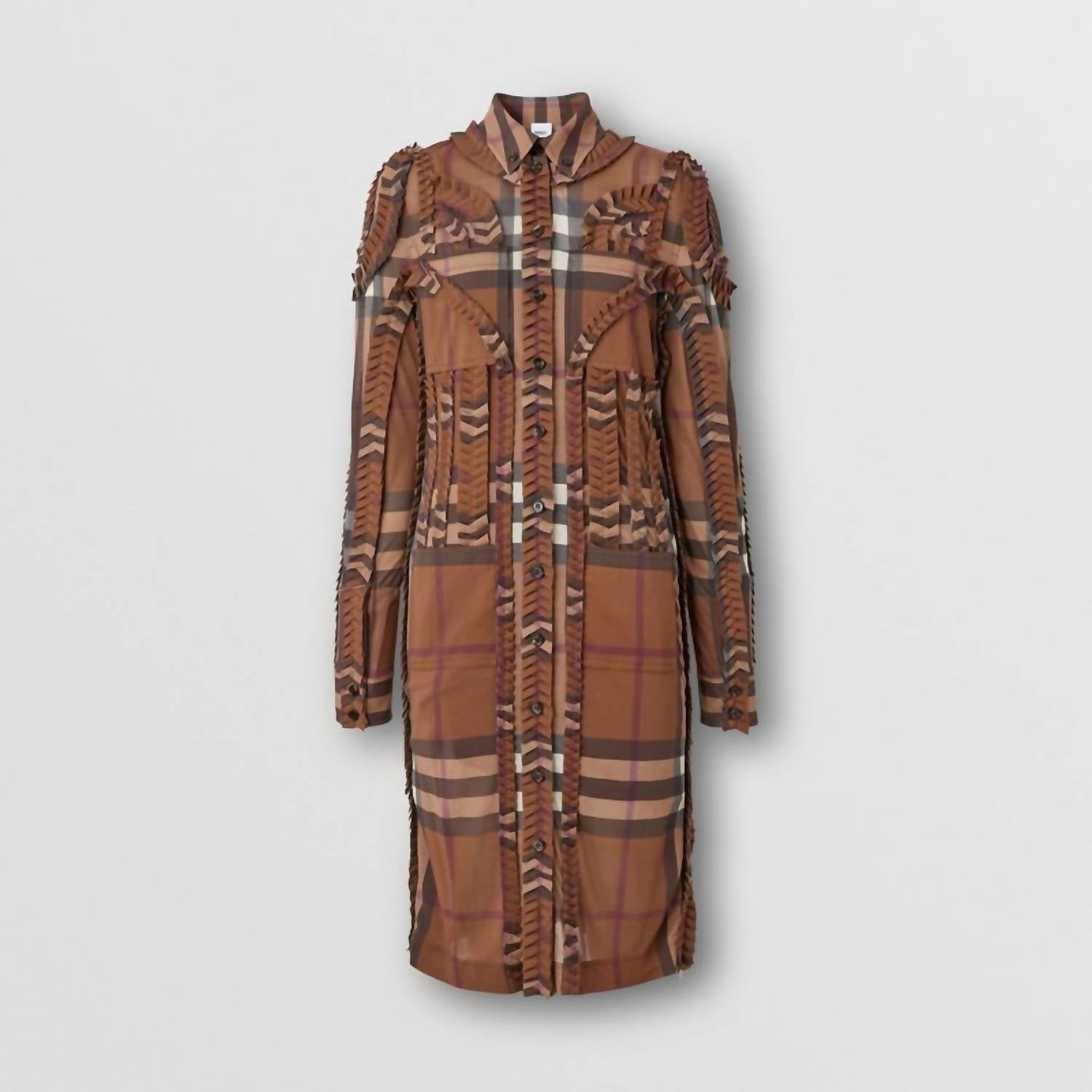 Burberry - Pleated Button-down Shirt Dress