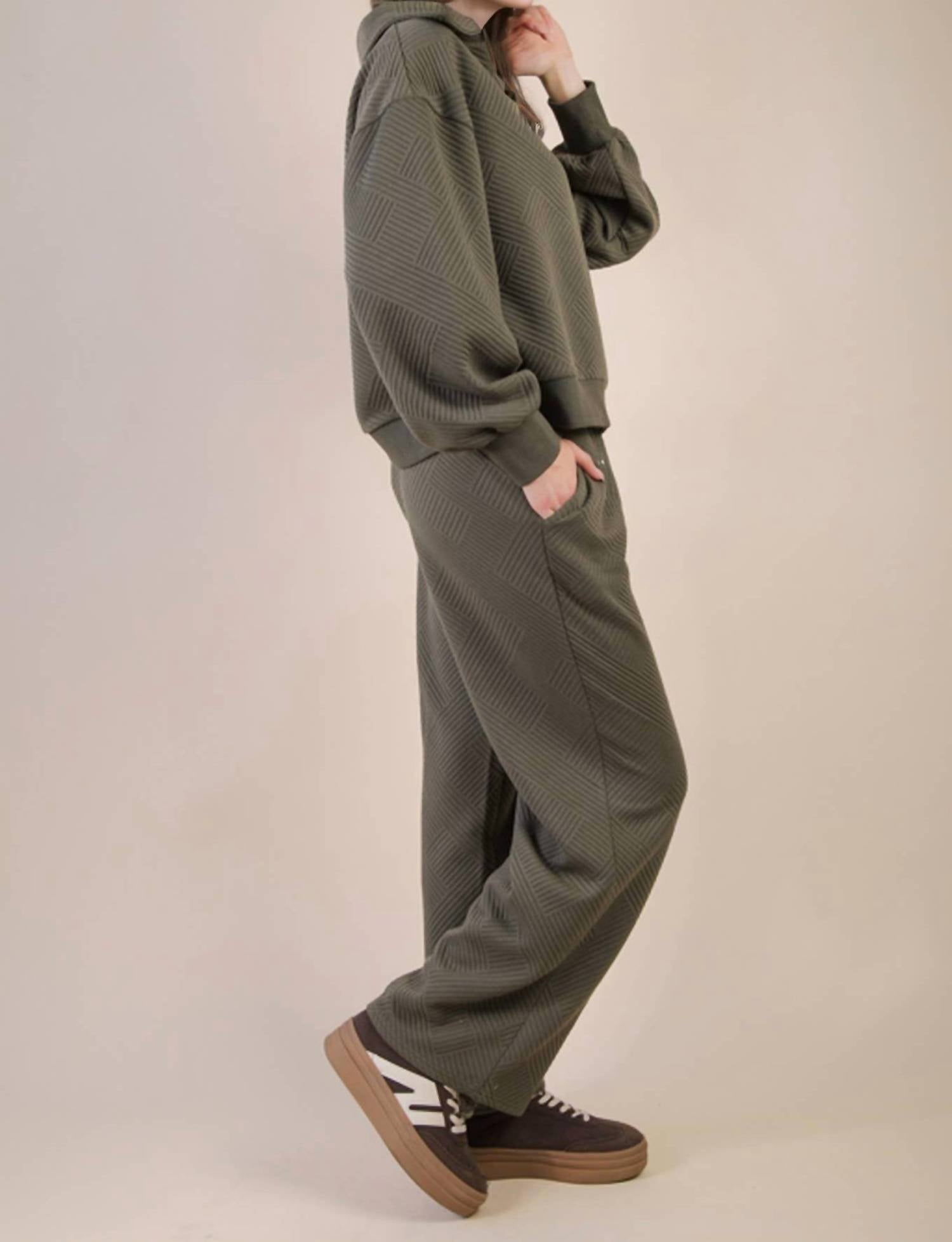 Very J - Textured Casual Comfy Set