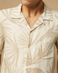 AIR LINEN CONVERTIBLE CAMP SHIRT