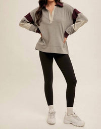 Hem & Thread - Roadtrip Reverie Colorblock Pullover Sweatshirt