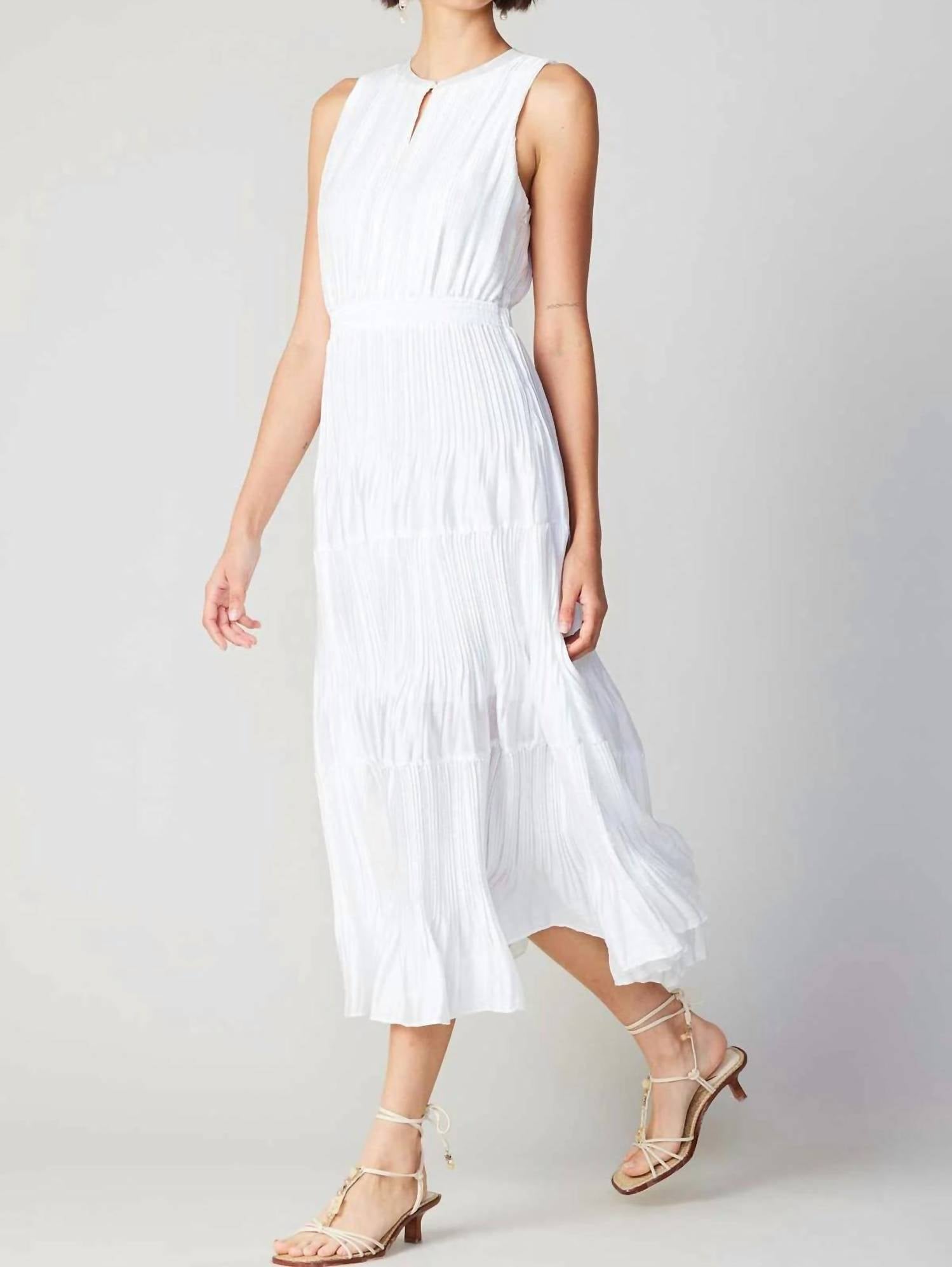 Current Air - Pleated Sleeveless Maxi Dress