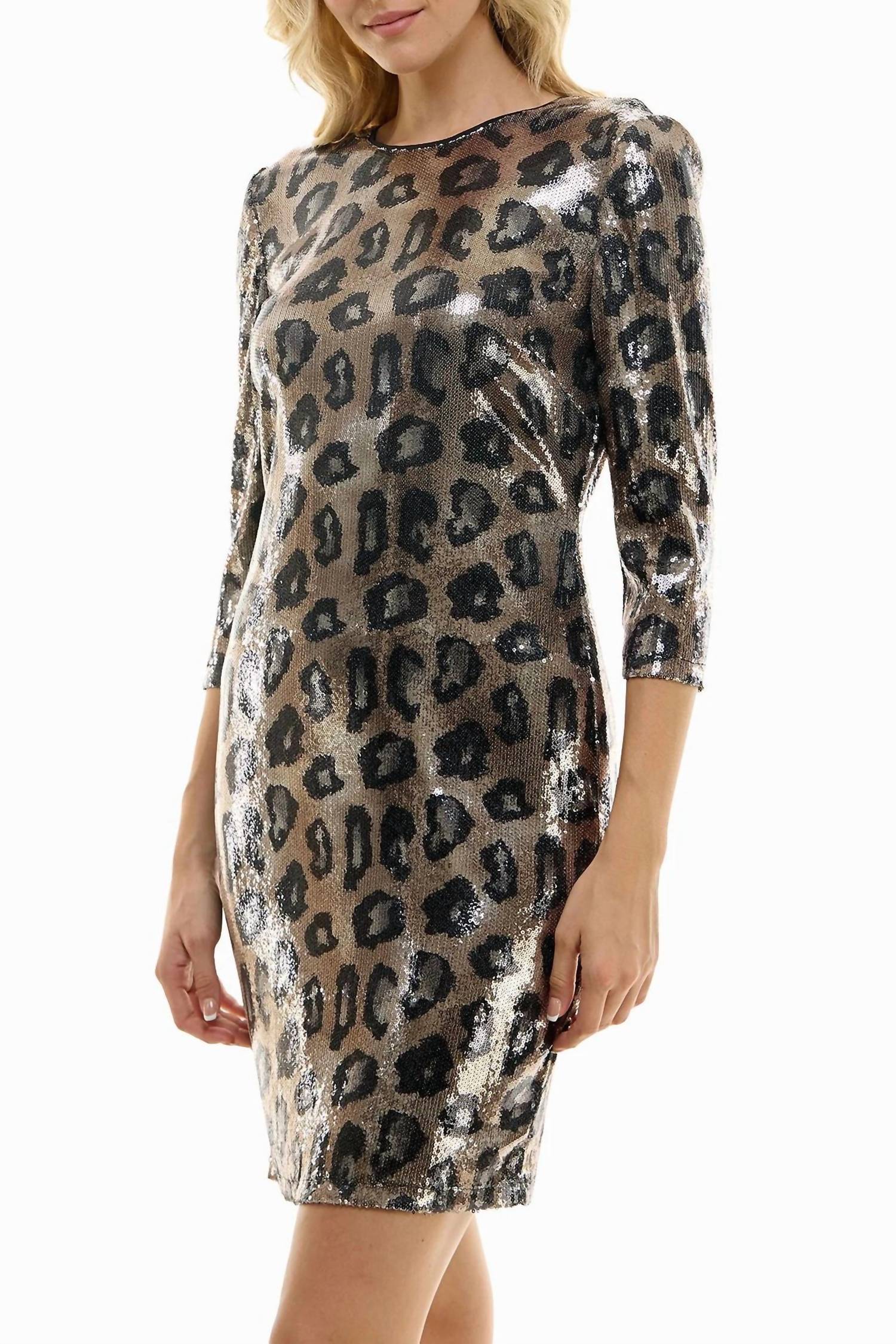 Nicole Miller - Women's Shift Sequined Dress