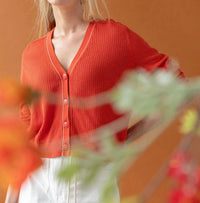 Lilla P - Saddle Sleeve V-neck Cardigan