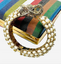 Garland Bags - Women's Elephant Hinged Bracelet