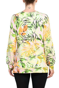 Adyson Parker - Crew Neck Long Sleeve Banded Knit Top