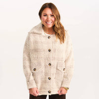 Sage The Label - Lola Plaid Sweater Jacket