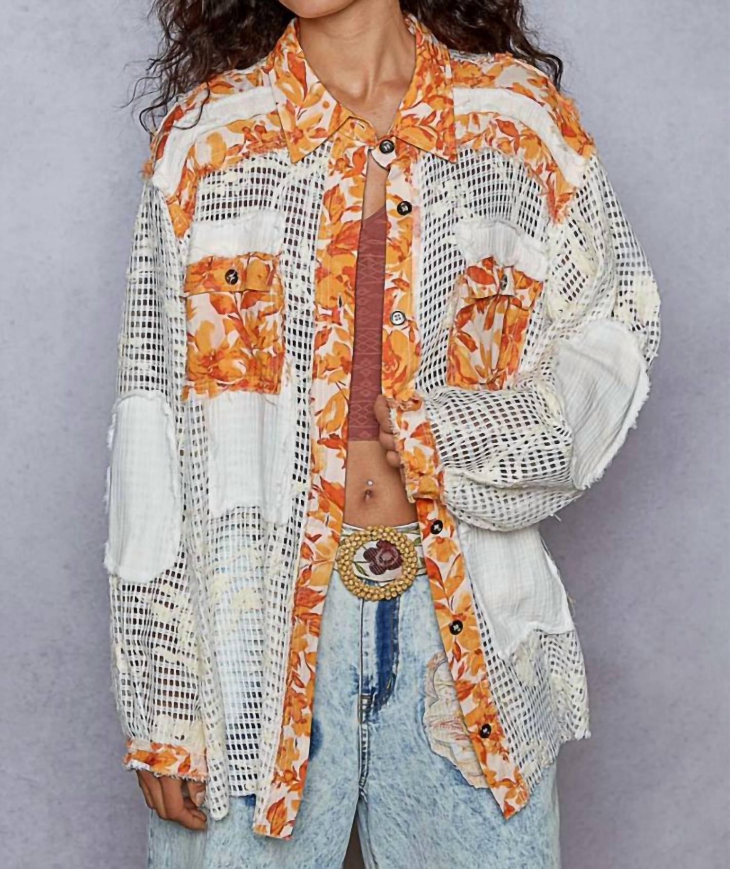 Pol - Autumn Patchwork Shacket