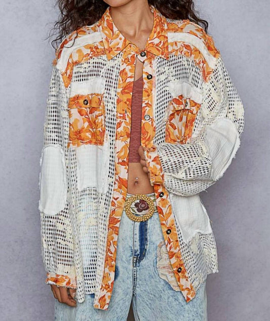 Pol - Autumn Patchwork Shacket