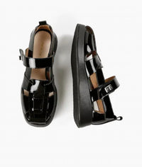 All Black - Women's Patty Lock Sandals