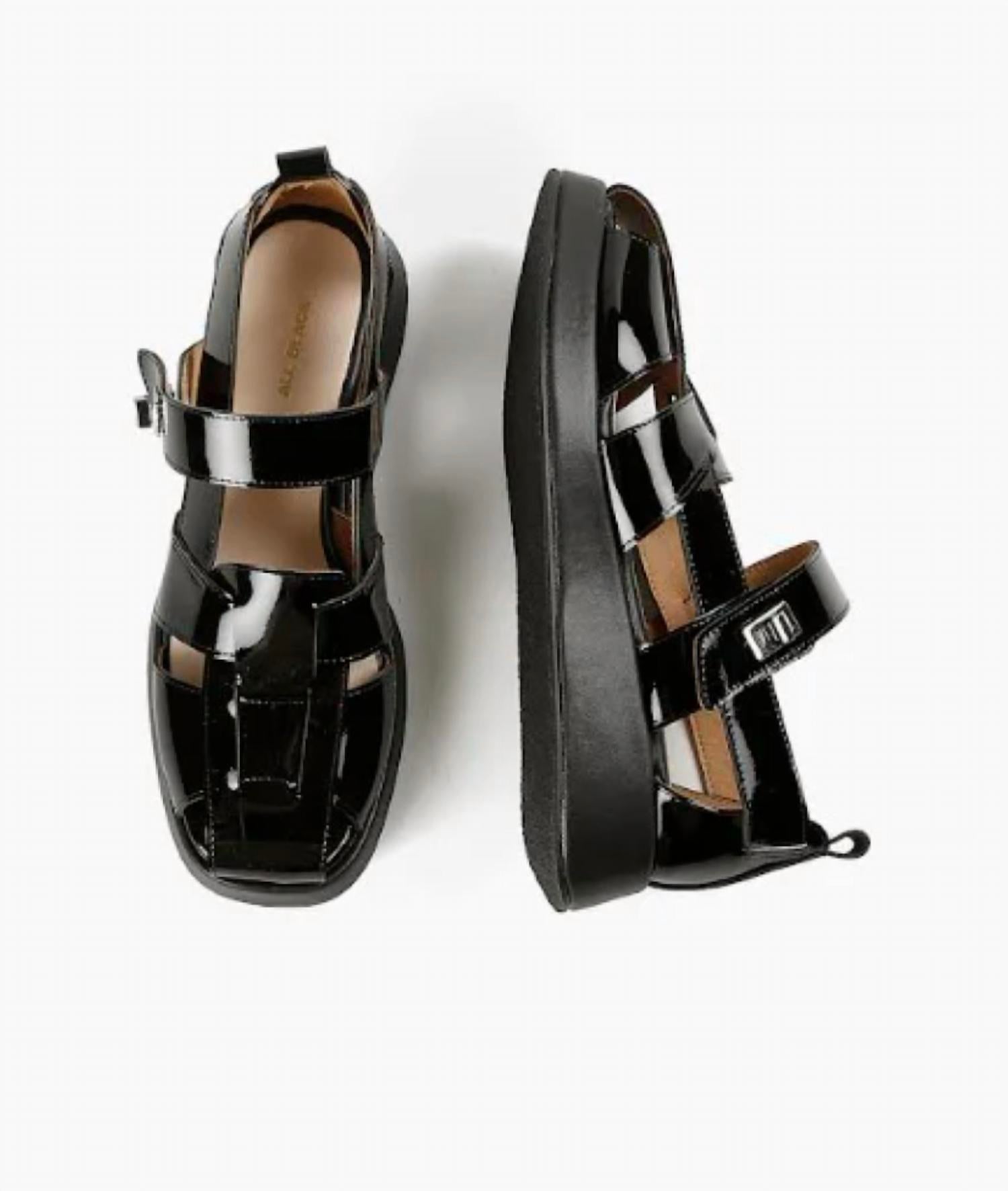 All Black - Women's Patty Lock Sandals