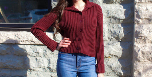 Rd Style - Lakshmi Long Sleeve Mock Neck Cardigan