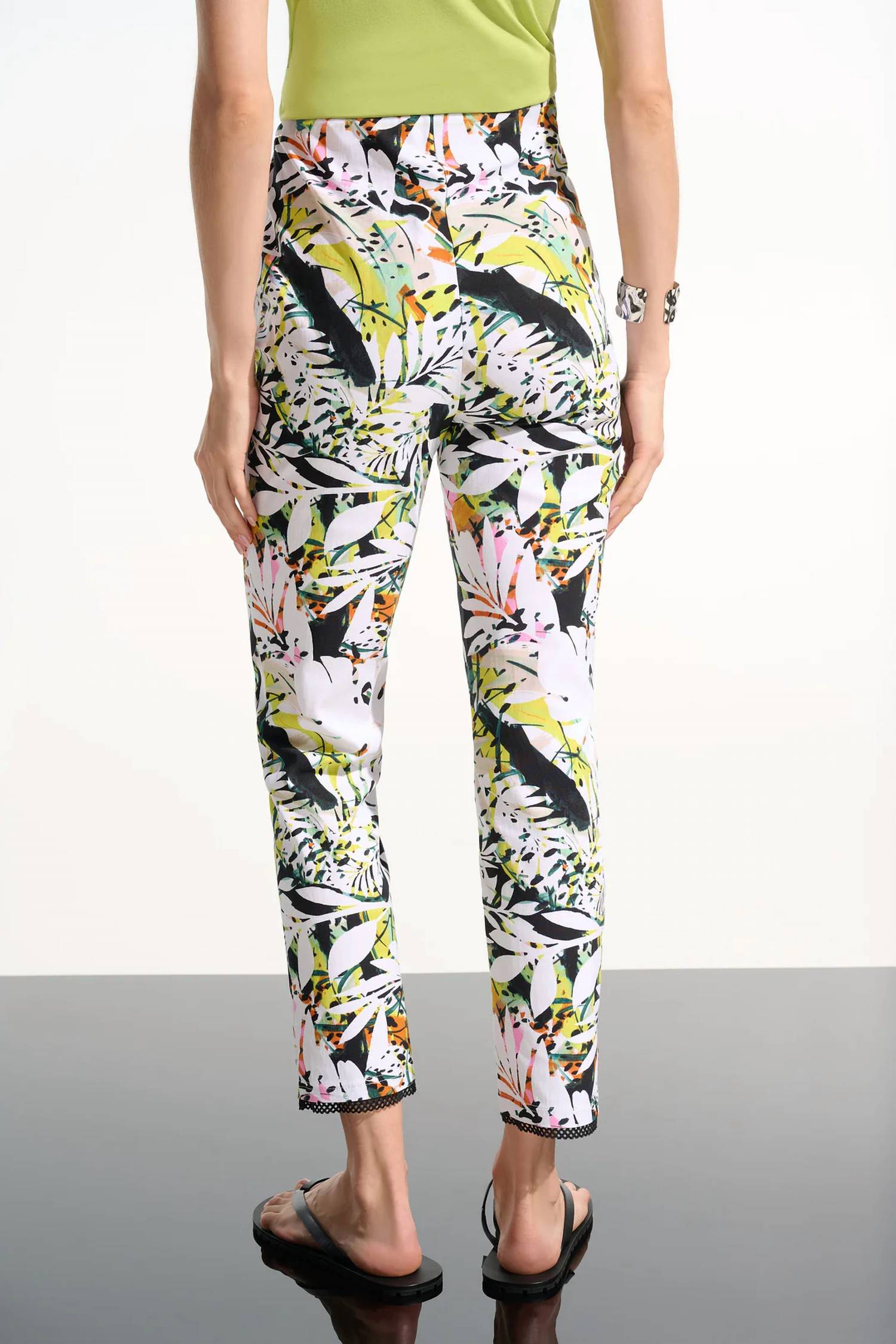 Joseph Ribkoff - Print pull on pants with mesh
