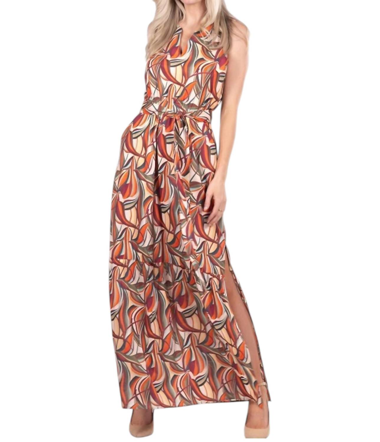 Willa Story - Stretch Belted Midi Dress