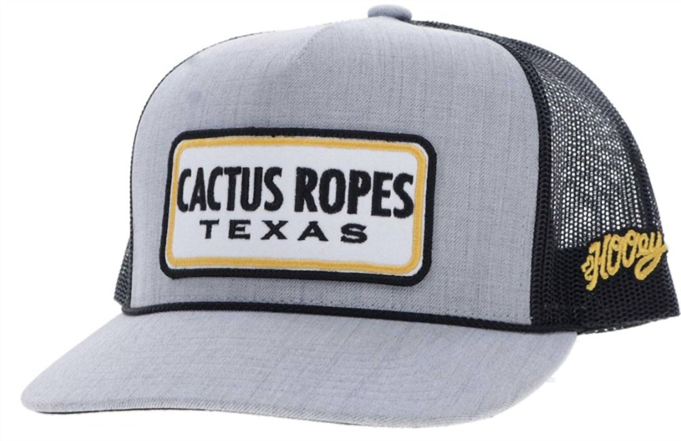 HOOEY Cactus Ropes Trucker Cap in grey charcoal - men's hat
