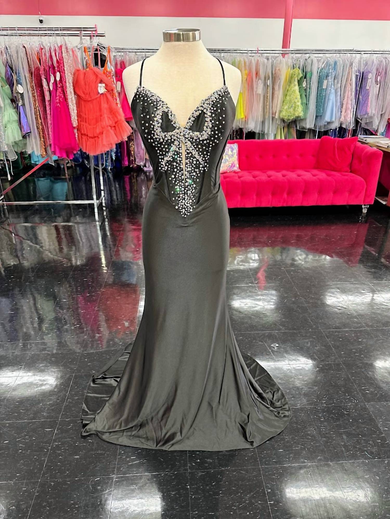 Jovani - Women's Embellished Gown With Illusion Sweetheart