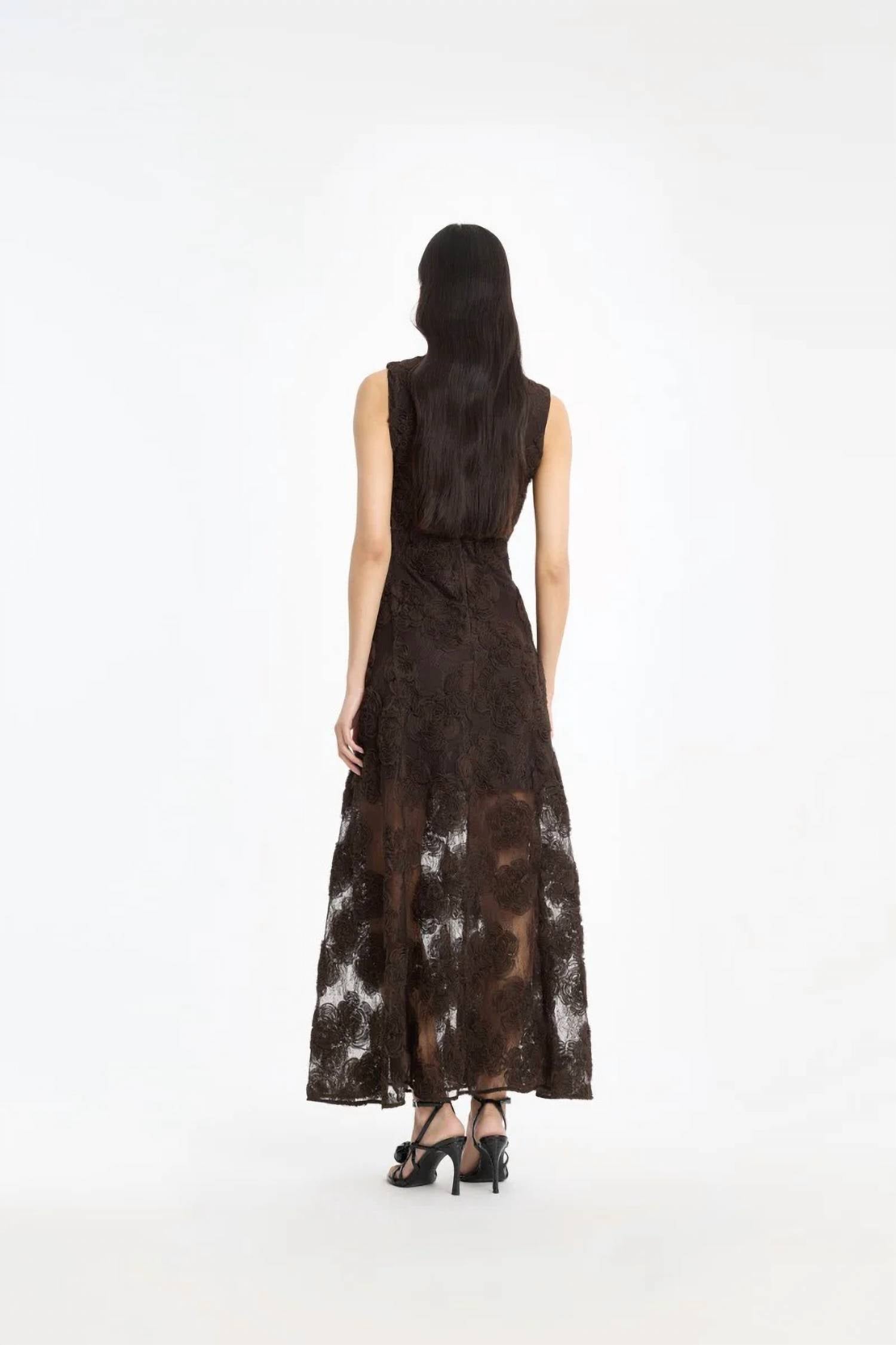 Rotate - 3D Flower Maxi Dress