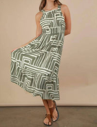 Very J - Printed Maxi Dress