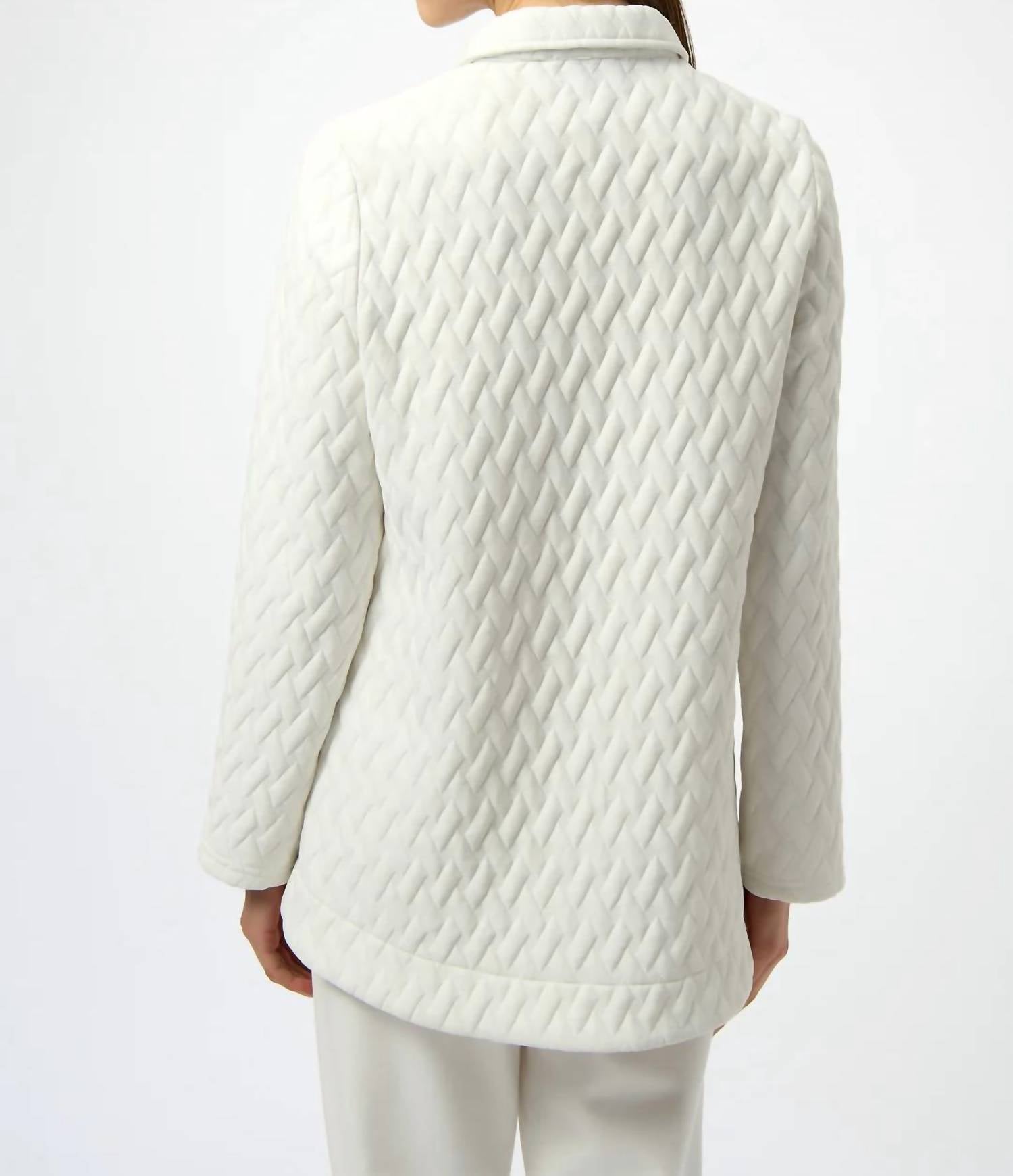 Joseph Ribkoff - Long Sleeves Quilted Jacket