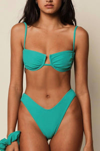 Montce - Added Coverage Lulu Zig-zag Stitch Bikini Bottom