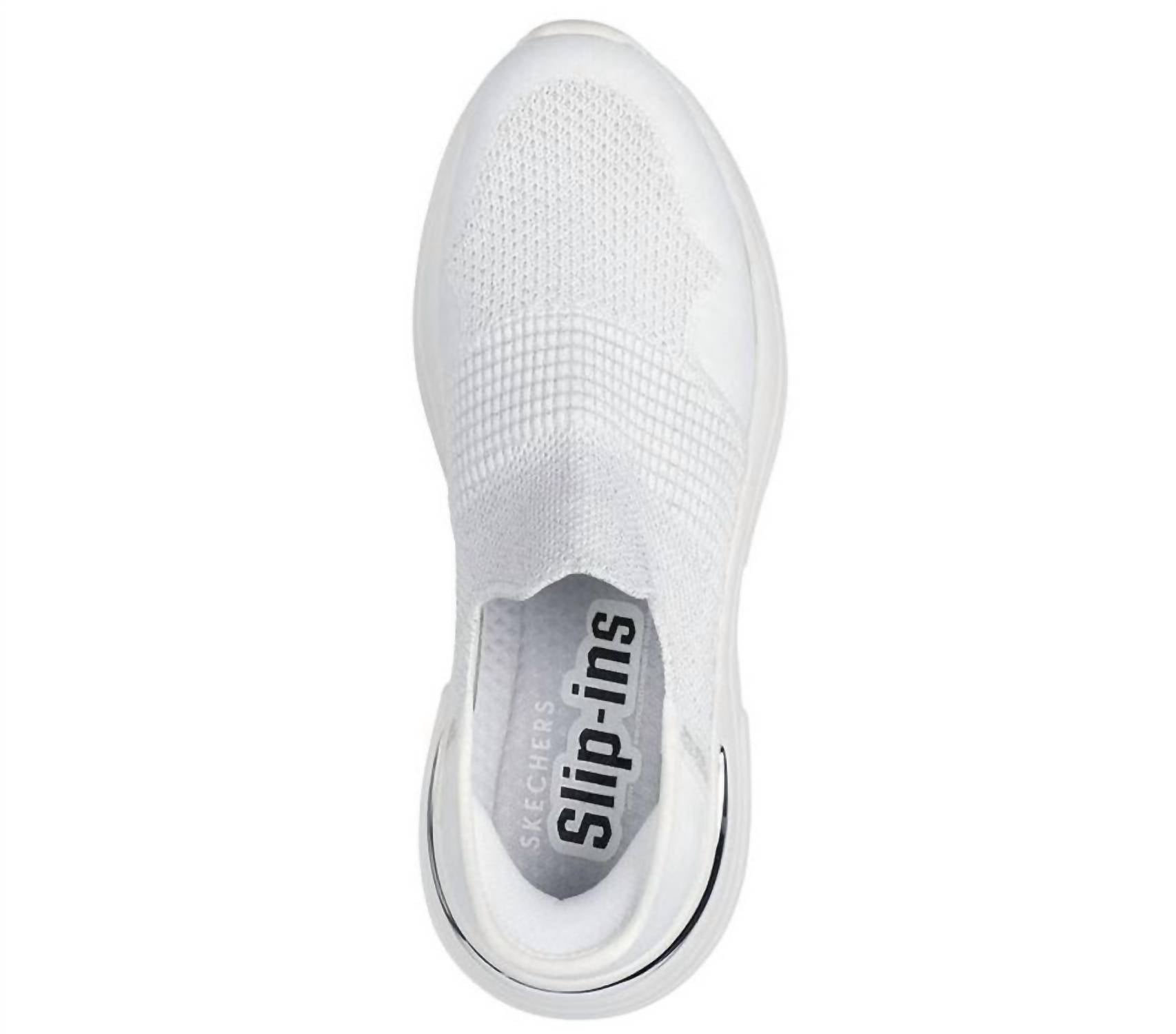 Skechers Women's Hazel-priya Shoes in white silver - women's sneaker - detail view