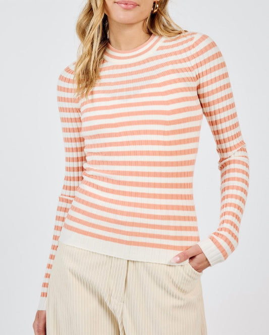 Sadie & Sage - "song Of The Redeemed" Striped Long Sleeve Sweater