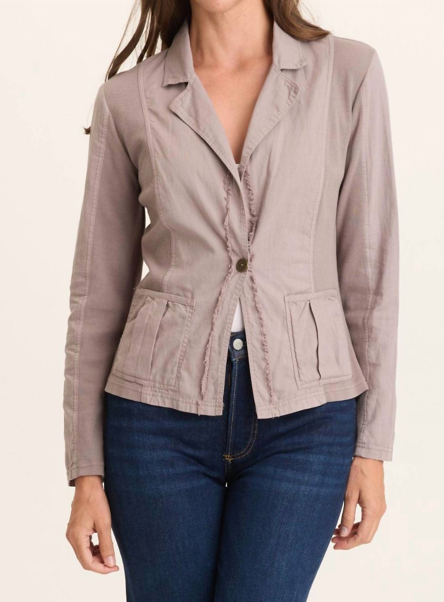 Wearables - Women's Brax Linen One Button Blazer